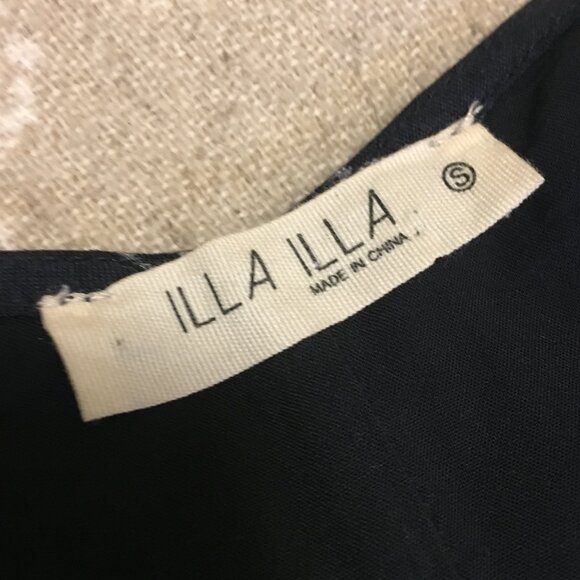 ILLA ILLA Strappy Button Down Rayon Engineer Striped Romper - Picture 7 of 15